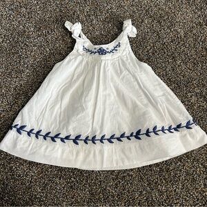 Bebe by minihaha infant baby girl 3 months white summer dress embroidered casual